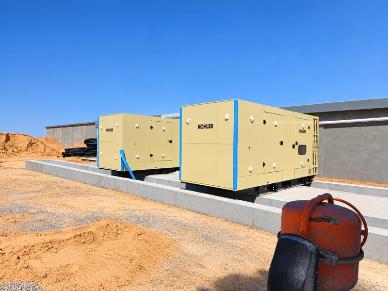 Generators installed on dedicated bases