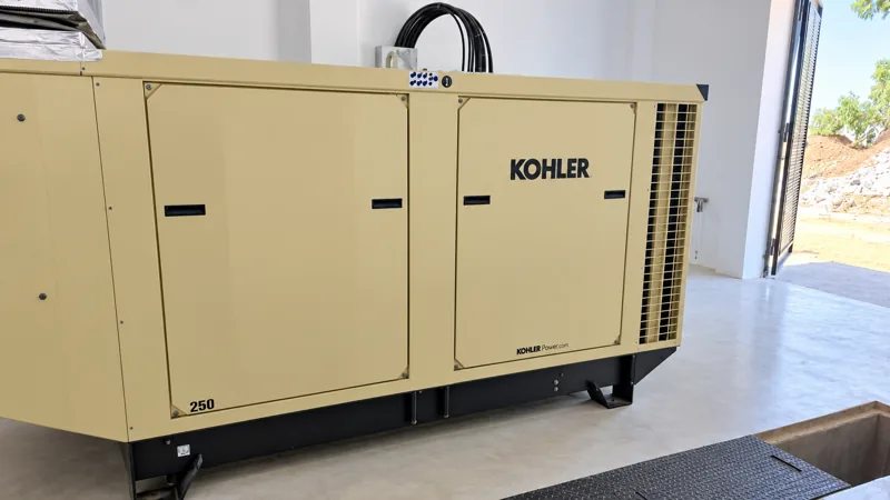 Generator installation inside a facility
